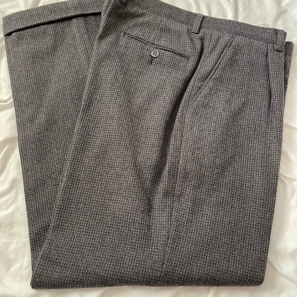 Mani by Georgio Armani 2 pairs of wool slacks. I believe they are 34” x 30”.